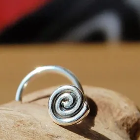 Medium Spiral Nose Stud