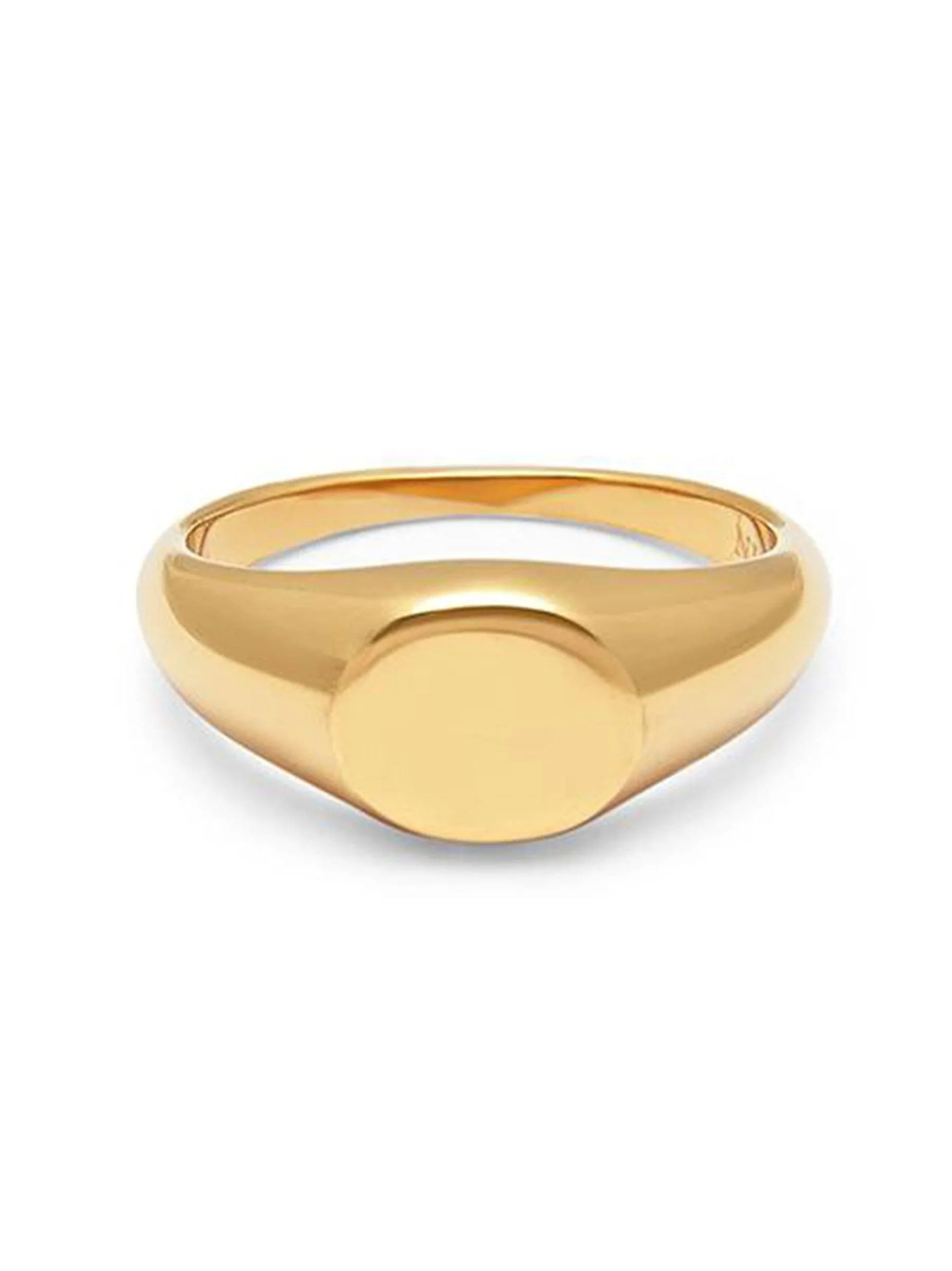 Men's Gold Mini Signet Ring