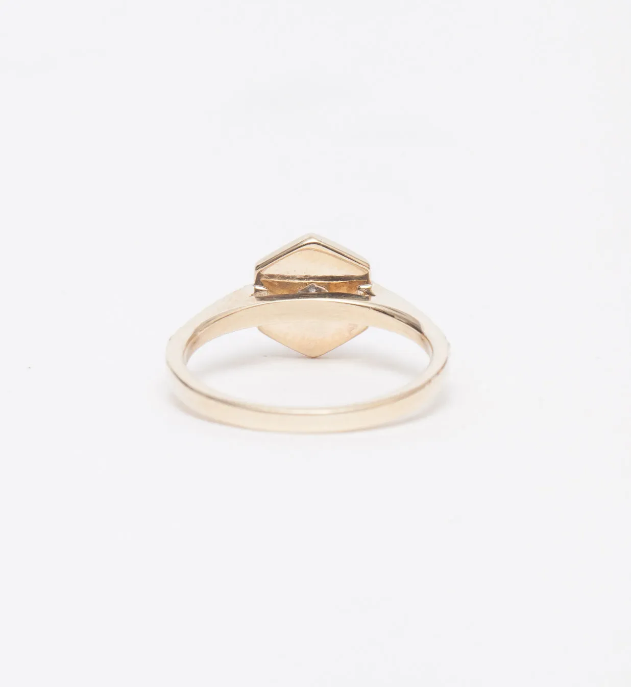 Mini Hex Engagement Ring