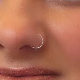 Nose Ring Endless Plain - Choose Your Metal, Choose Your Size