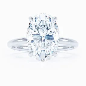 Perfect Solitaire - Oval Engagement Ring