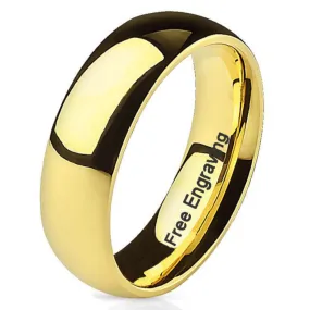 Personalized Men's Gold Wedding Ring - Engraved Men's Ring Handwriting Ring