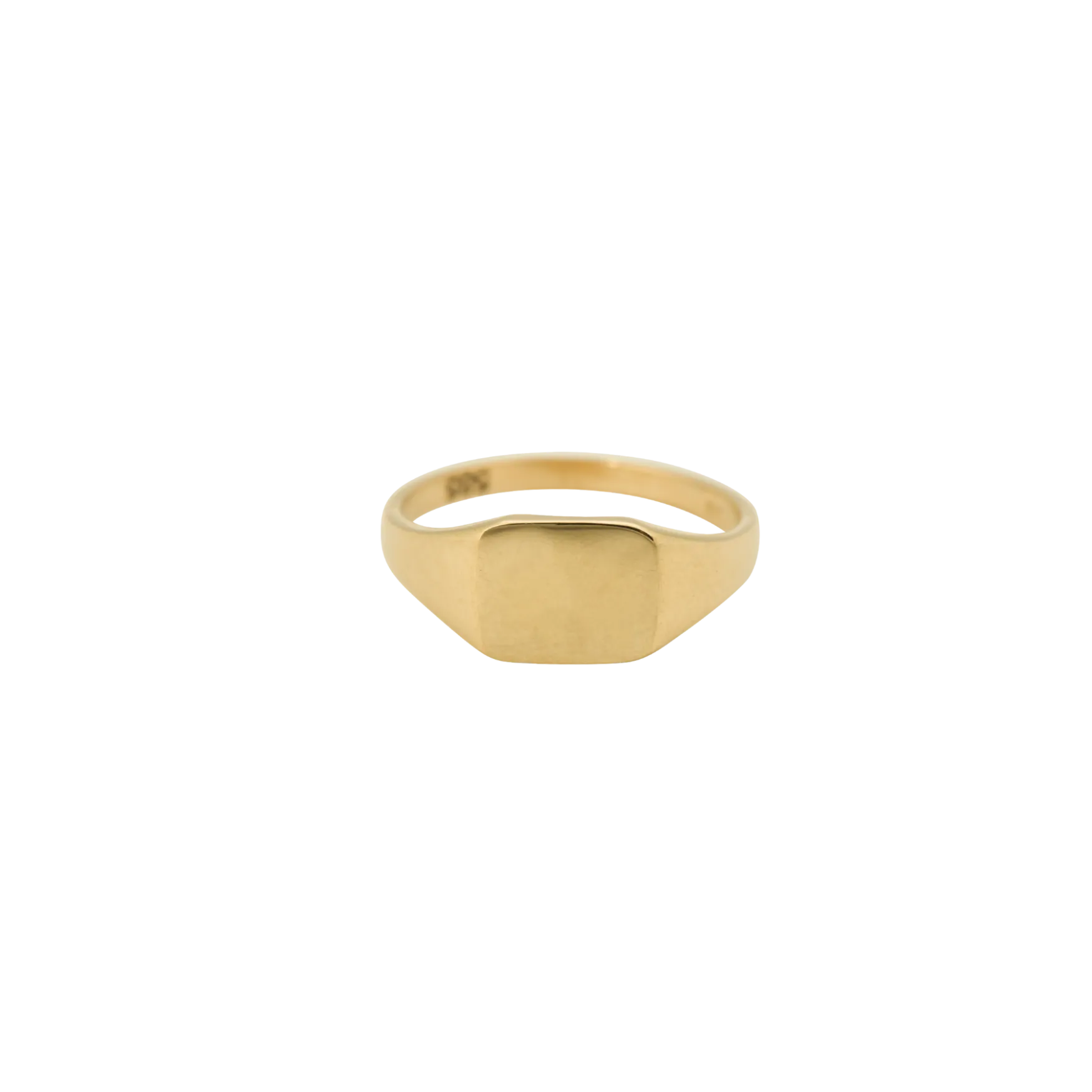 Pinky Signet Ring Square 14K