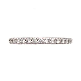 Platinum Diamond Wedding Band Ring Size 4