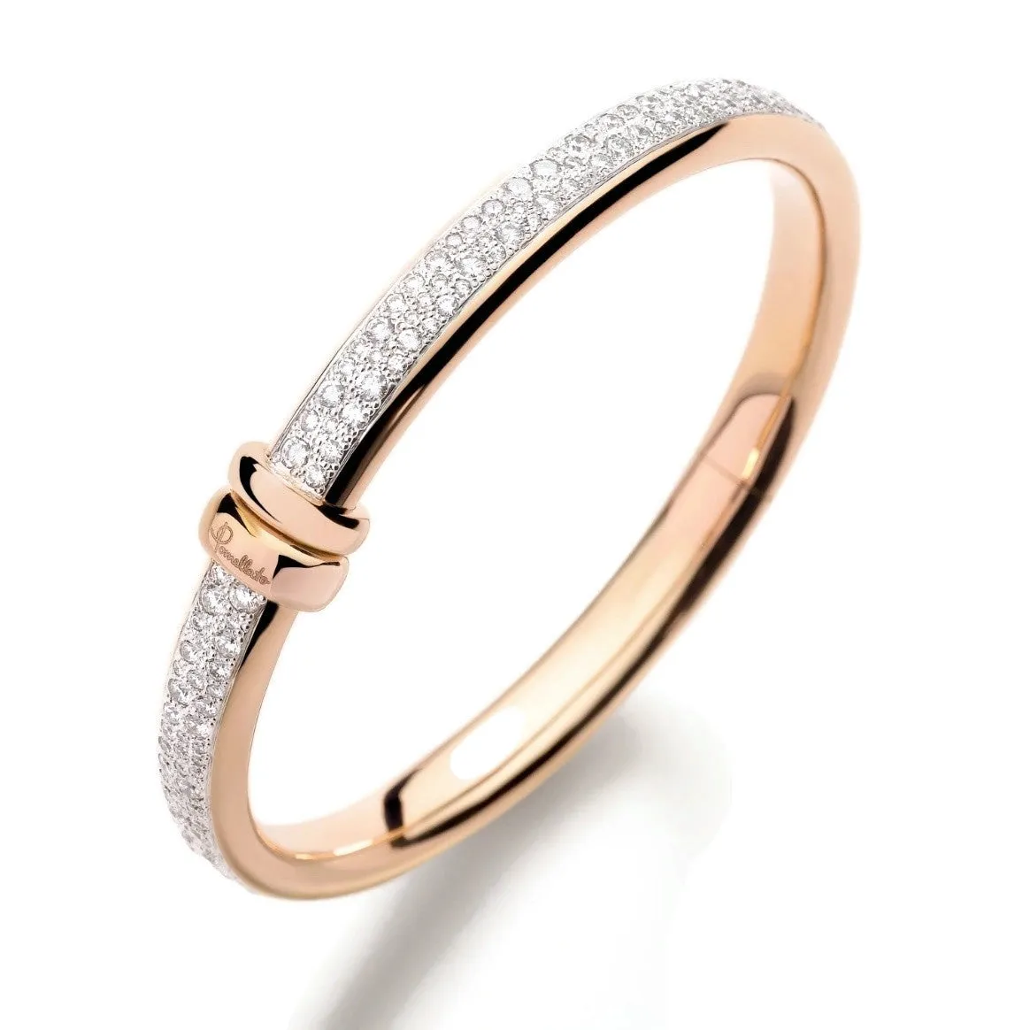 Pomellato - Iconica - Bangle Bracelet with Diamonds, 18k Rose Gold