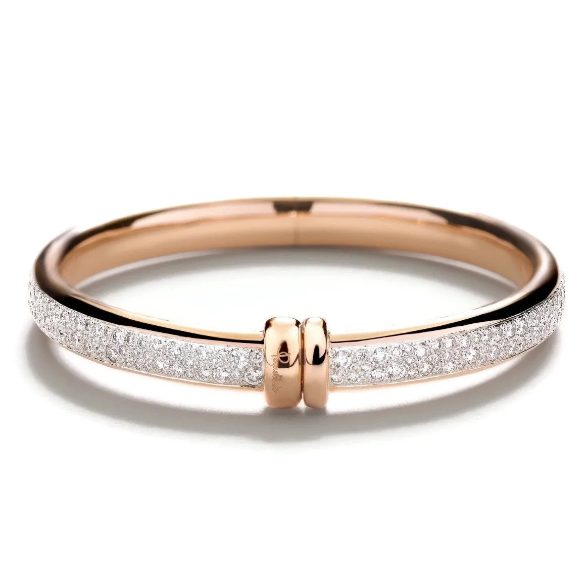 Pomellato - Iconica - Bangle Bracelet with Diamonds, 18k Rose Gold