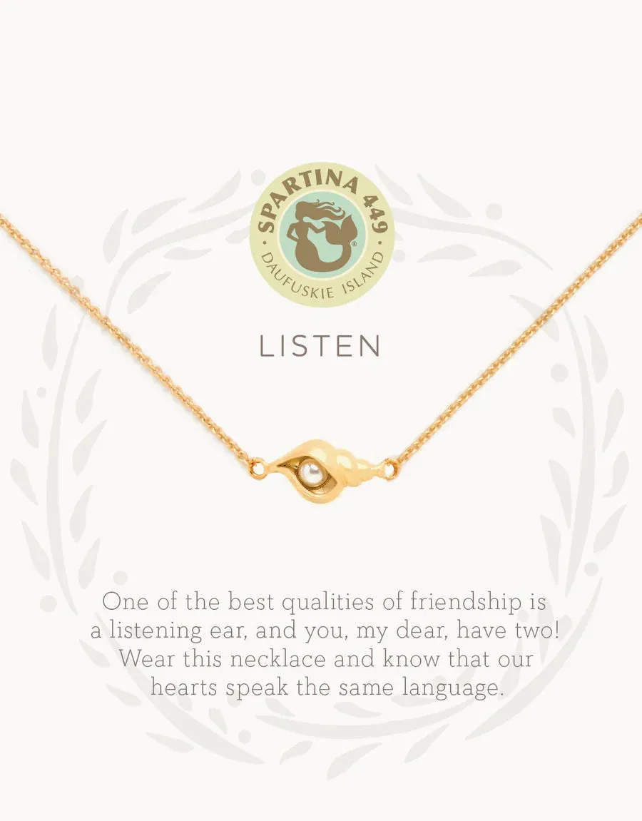 "Listen" Necklace