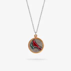 Elegant Red Cardinal Pendant Necklace - Beautiful Gift for Nature Lovers