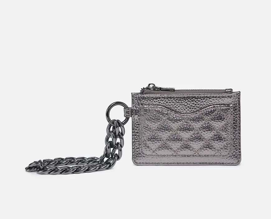 Rhodes Quilted Wallet w/ Chain Bangle (4 COLORS)