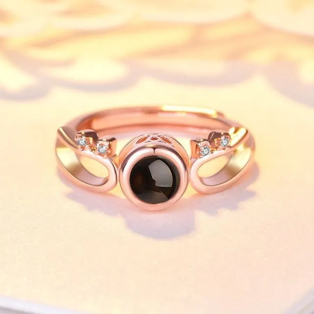 Rose Gold and Silver  Wedding Ring