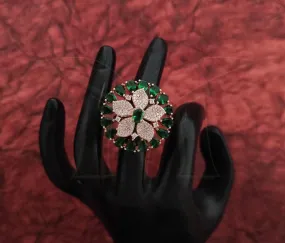 Rose Rodium Finger Ring