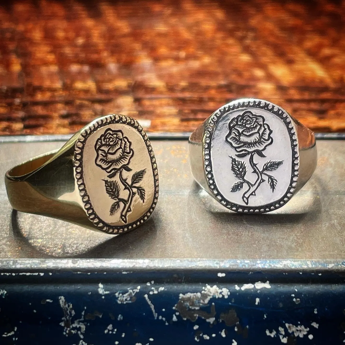 Rose Signet Ring