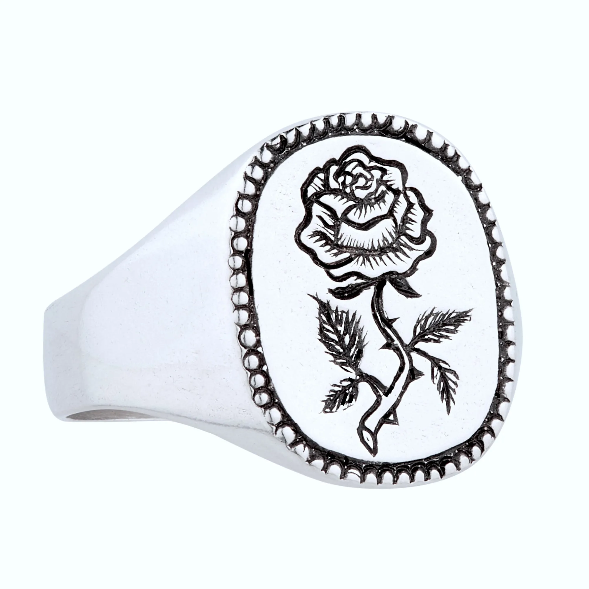 Rose Signet Ring