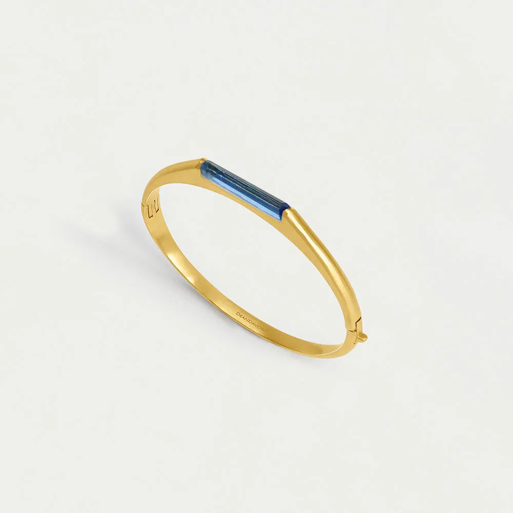 Signature Revival Hinge Gemstone Bangle