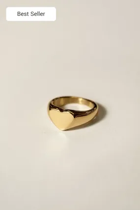 Signet Heart Ring [Personalize]