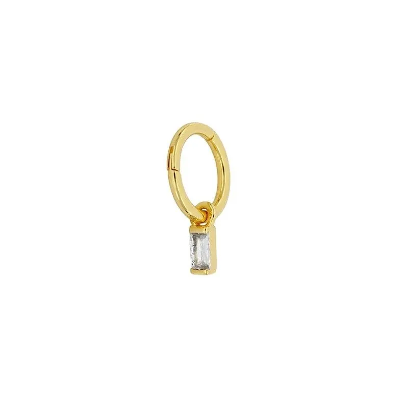 Silver Crystal Nose Hoop Ring For Women