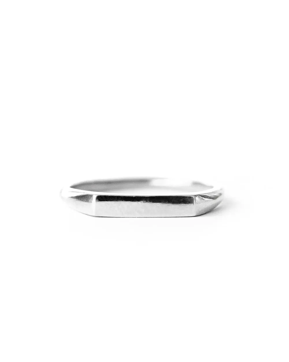 Silver Fuso Signet Ring