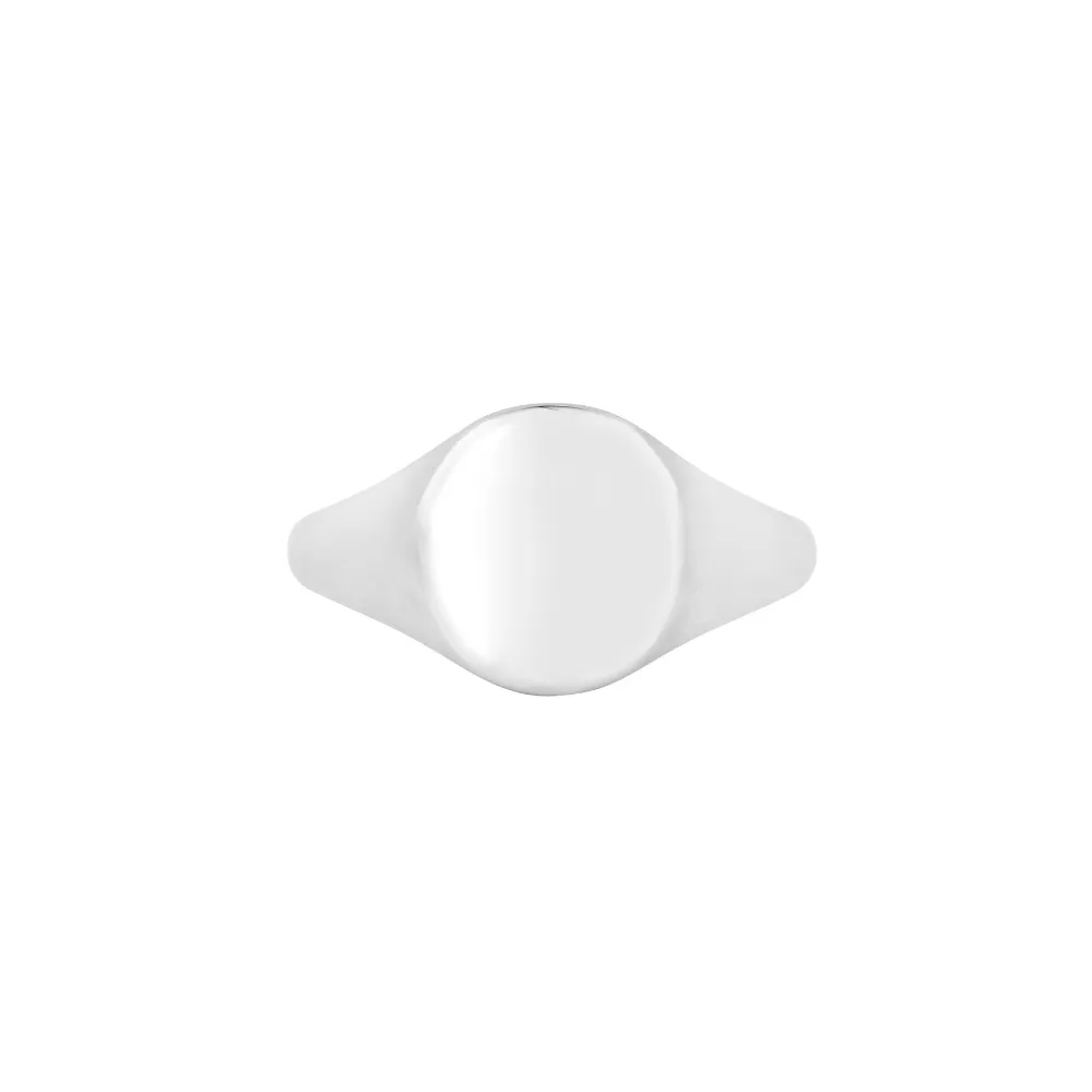 Smooth Signet Ring - Gold