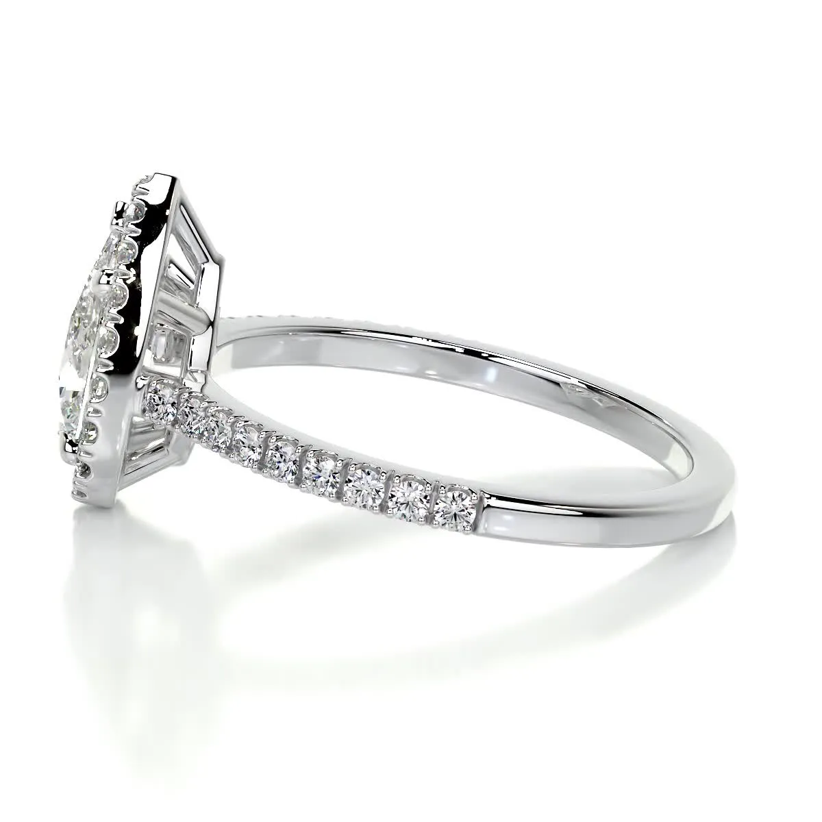 Sophia Diamond Engagement Ring -18K White Gold