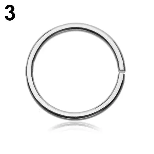 Steel Thin Small Hoop Nose Ring