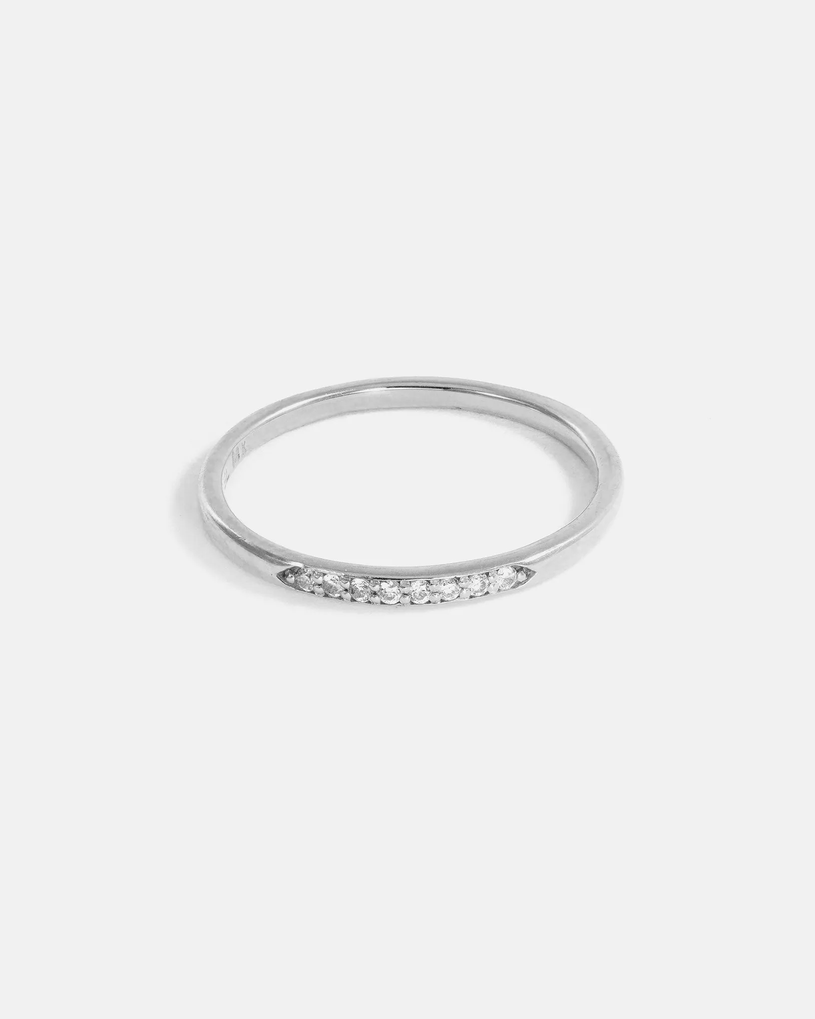 Stratura Wedding Ring in 14k Gold with lab grown diamonds