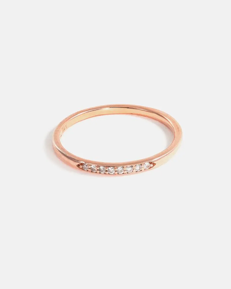 Stratura Wedding Ring in 14k Gold with lab grown diamonds