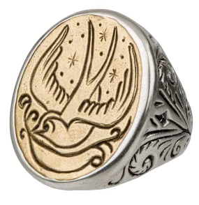 Swallow Signet Ring