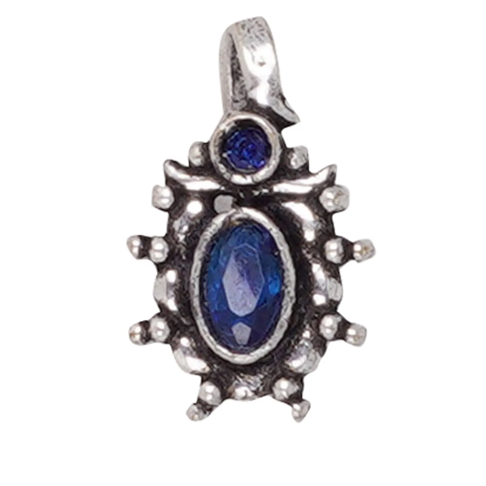 Teejh Parthavi Blue Stone Nose Pin