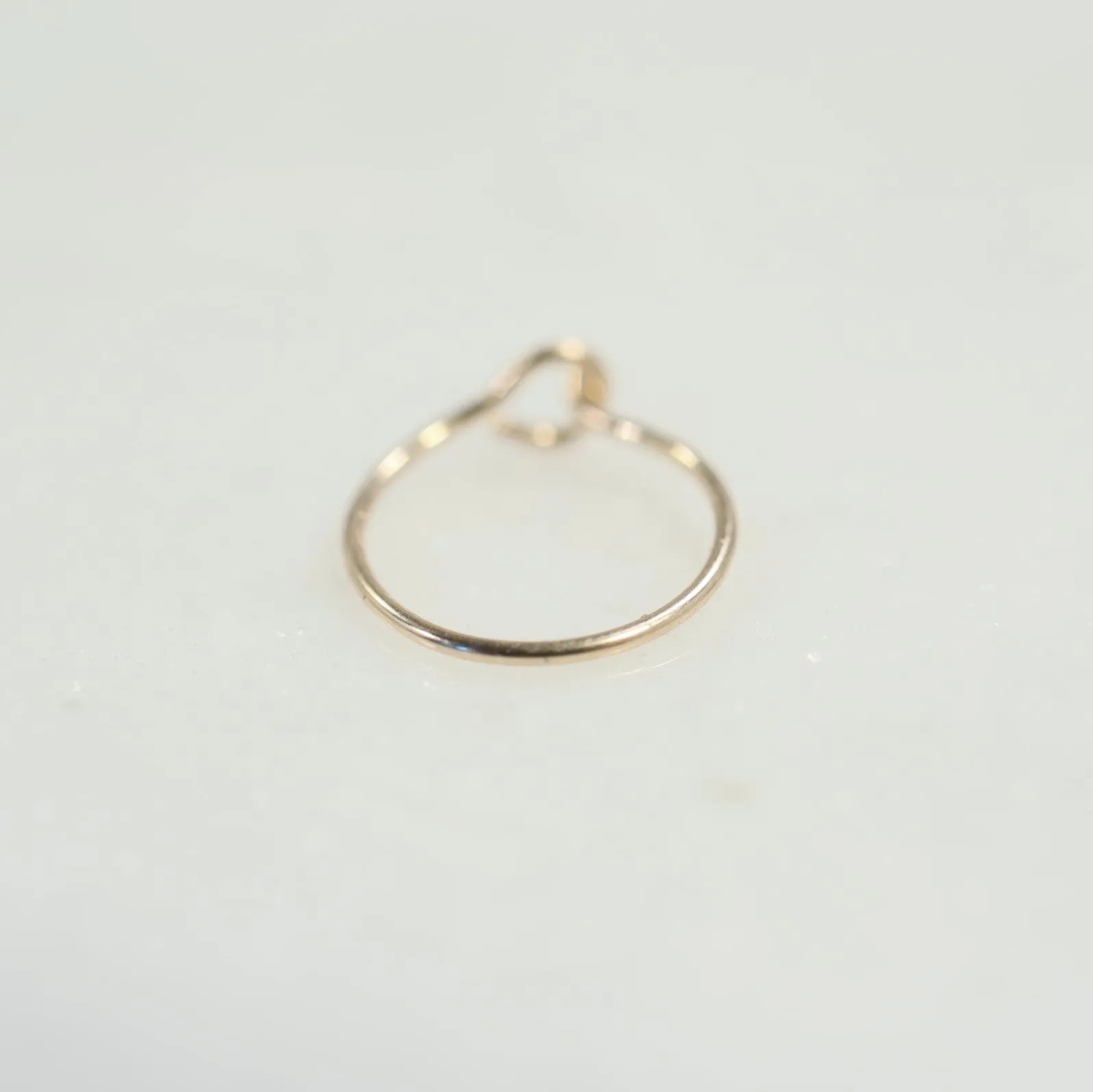 Thin Nose Ring with Hook 24g - Choose Your Metal, Choose Your Size