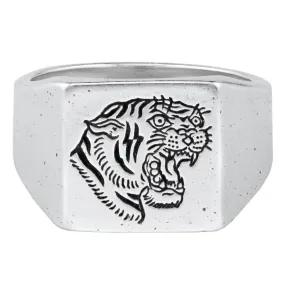 Tiger Signet Ring