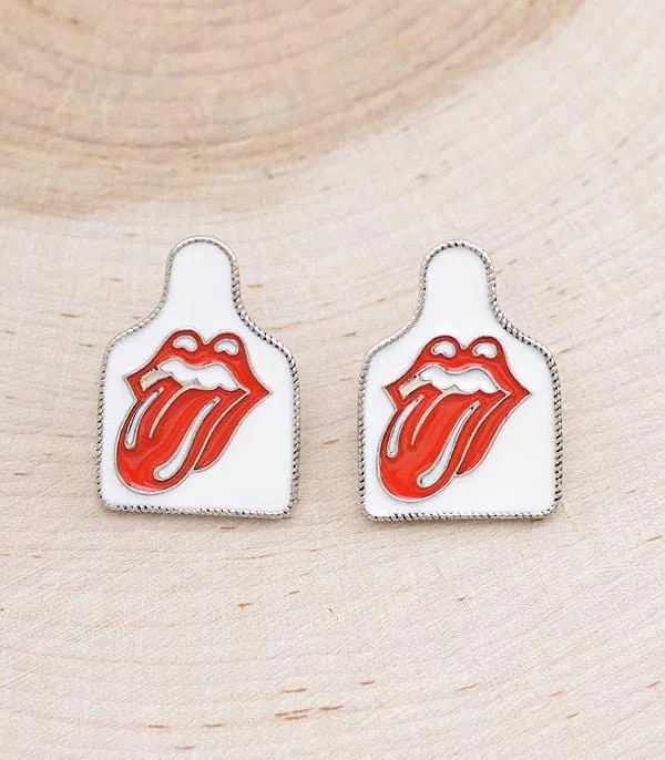 Tongue necklace or earrings