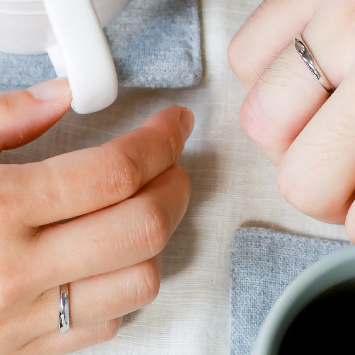 Unique Couple Wedding Ring Set - WM36