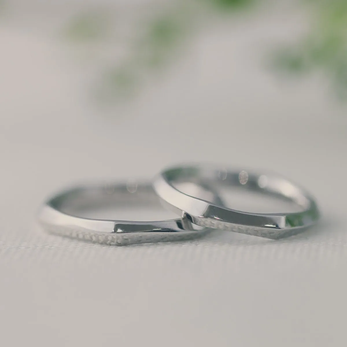 Unique Couple Wedding Ring Set - WM63