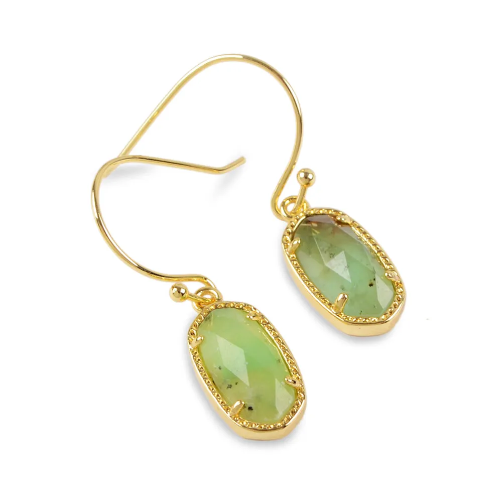 Vert Chrysoprase Healing Crystal Jewelry Set