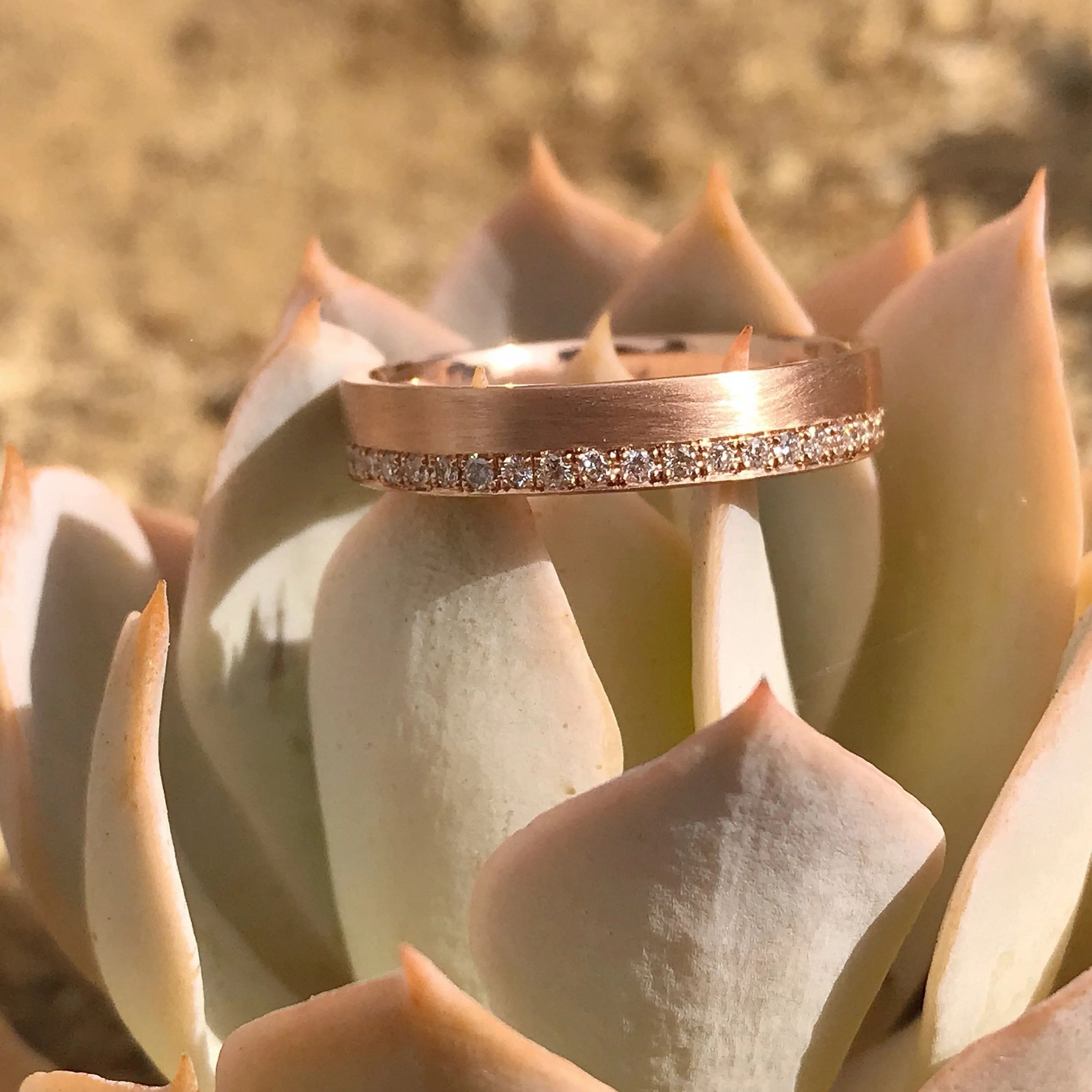 Victorian Ring Gold Diamond Wedding Band