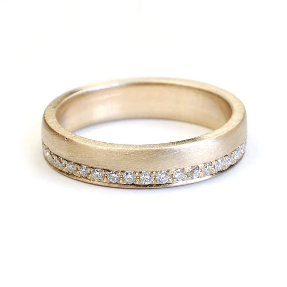 Victorian Ring Gold Diamond Wedding Band