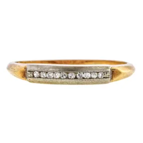 Vintage Diamond Wedding Band Ring