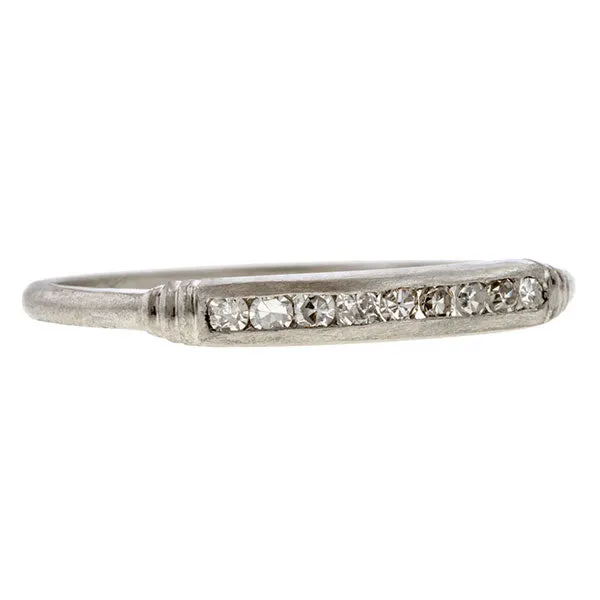 Vintage Diamond Wedding Band Ring