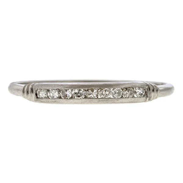 Vintage Diamond Wedding Band Ring