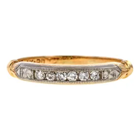 Vintage Diamond Wedding Band Ring