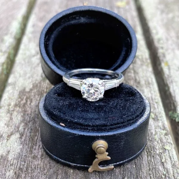 Vintage 1.00ct TRB Diamond Engagement Ring