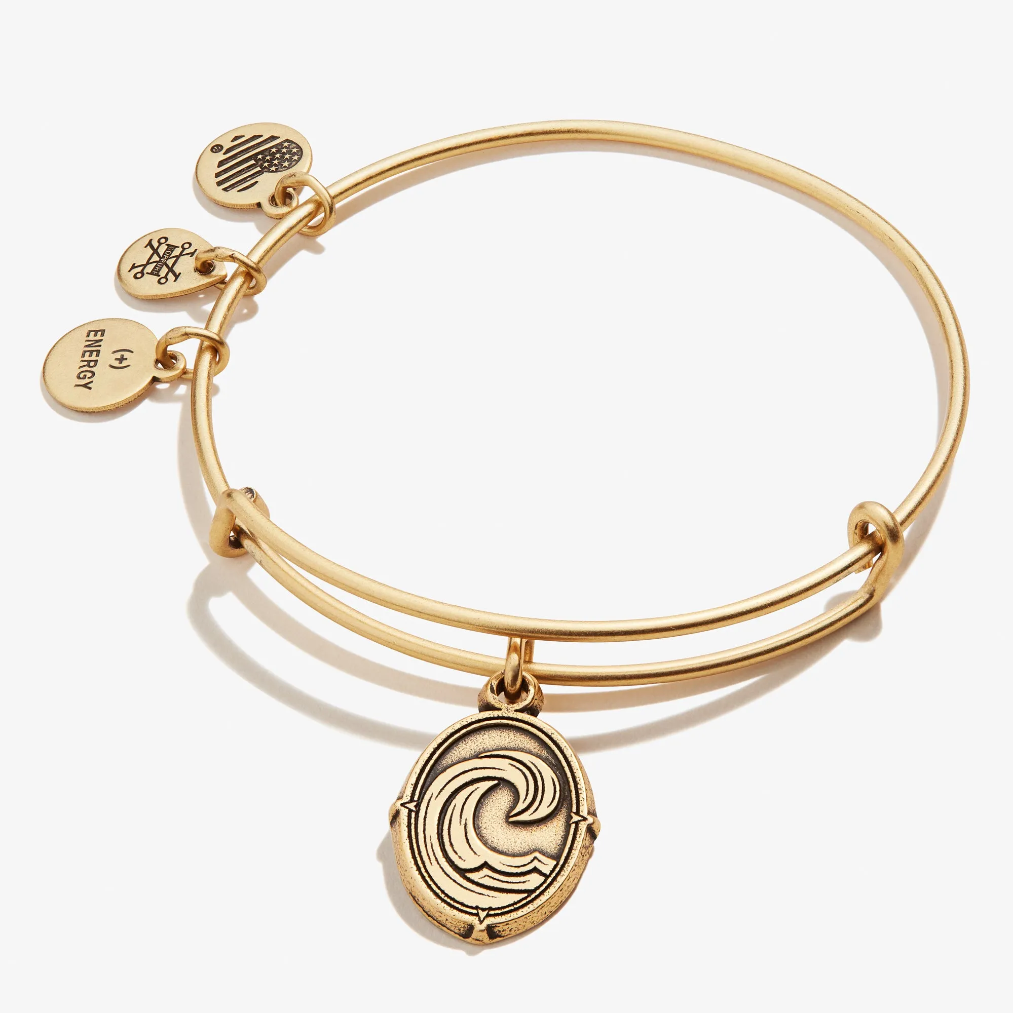 Wave Charm Bangle, 'Roll with the 'Tides'