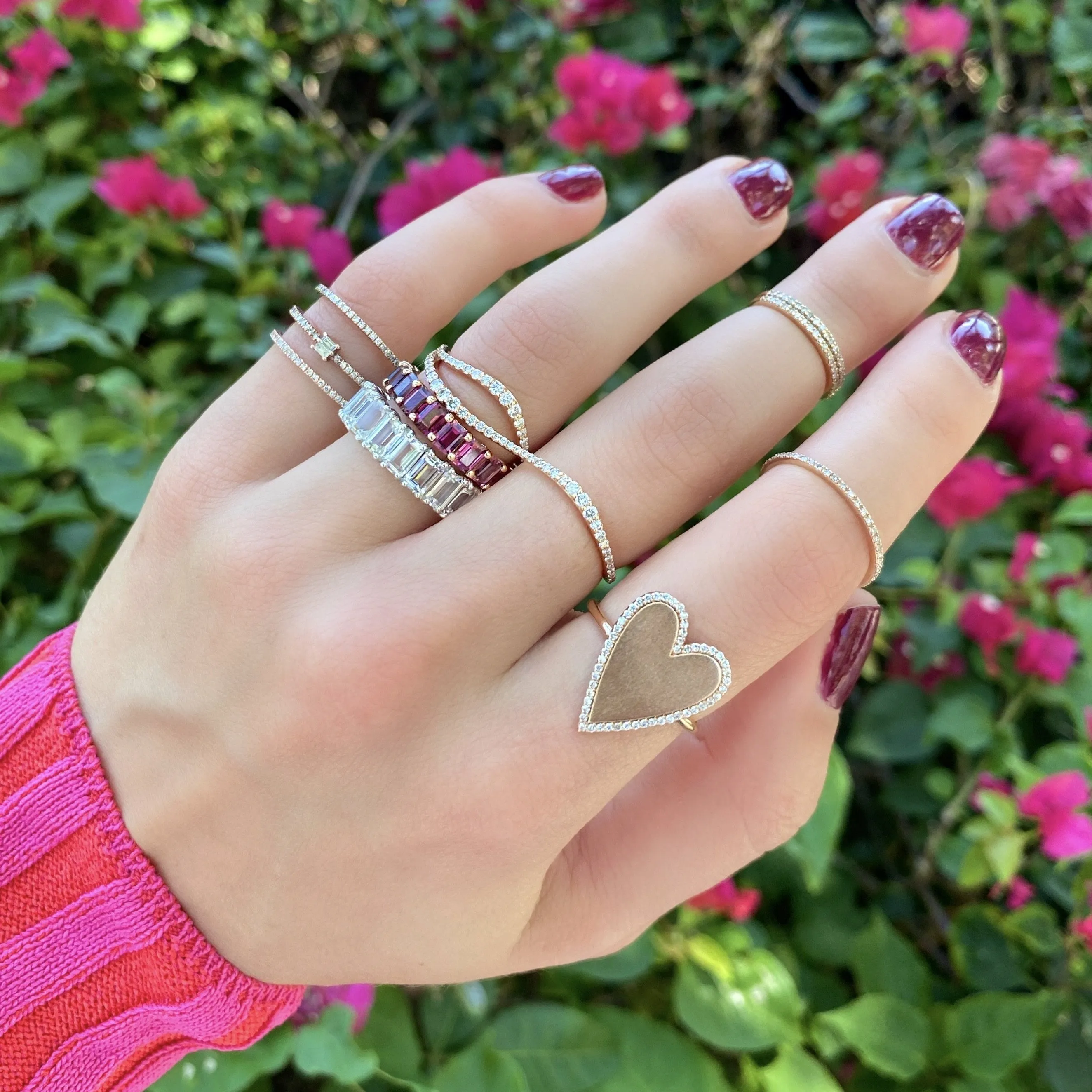 Wavy Two Finger Ring