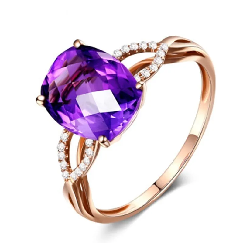 Wedding Party Amethyst Ring