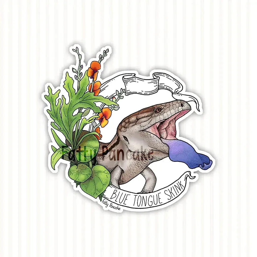 Wholesale - Blue Tongue Skink Banner Sticker