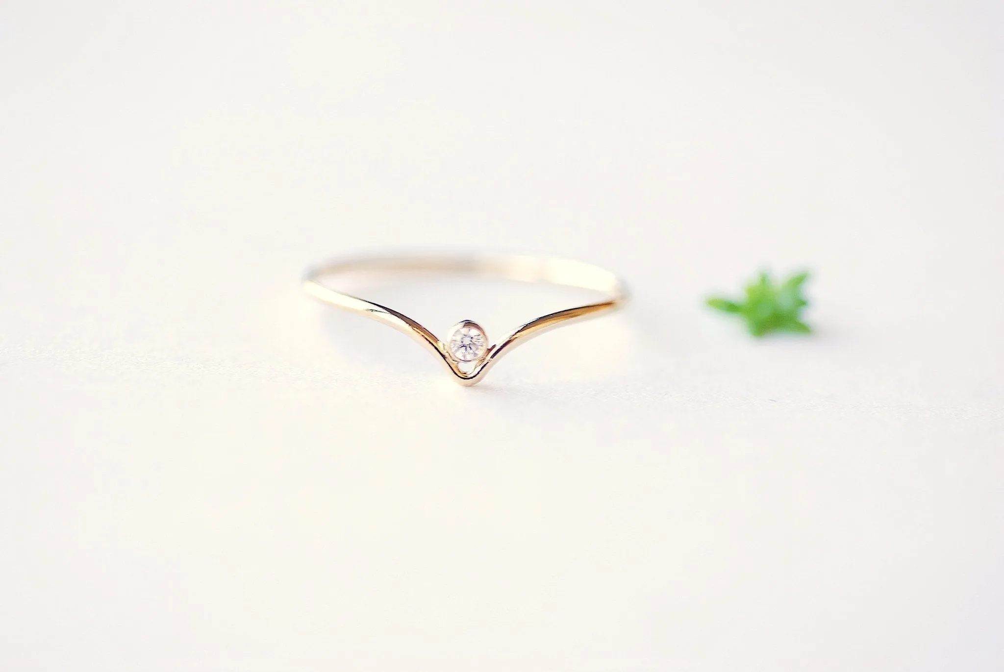 Wholesale Chevron Solitaire Stacking Ring - 14k Gold Filled V shaped Ring, Marquise Ring, Minimalist Stacking Ring, Wave Ring, Herringbone Ring [23]